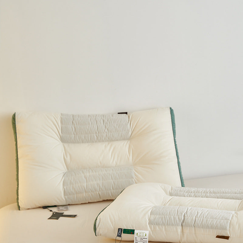 Cotton Ketsumeishi Pillow Buckwheat Hull Cervical Pillow Improve Sleeping Herbal Low Loft Pillow Insert