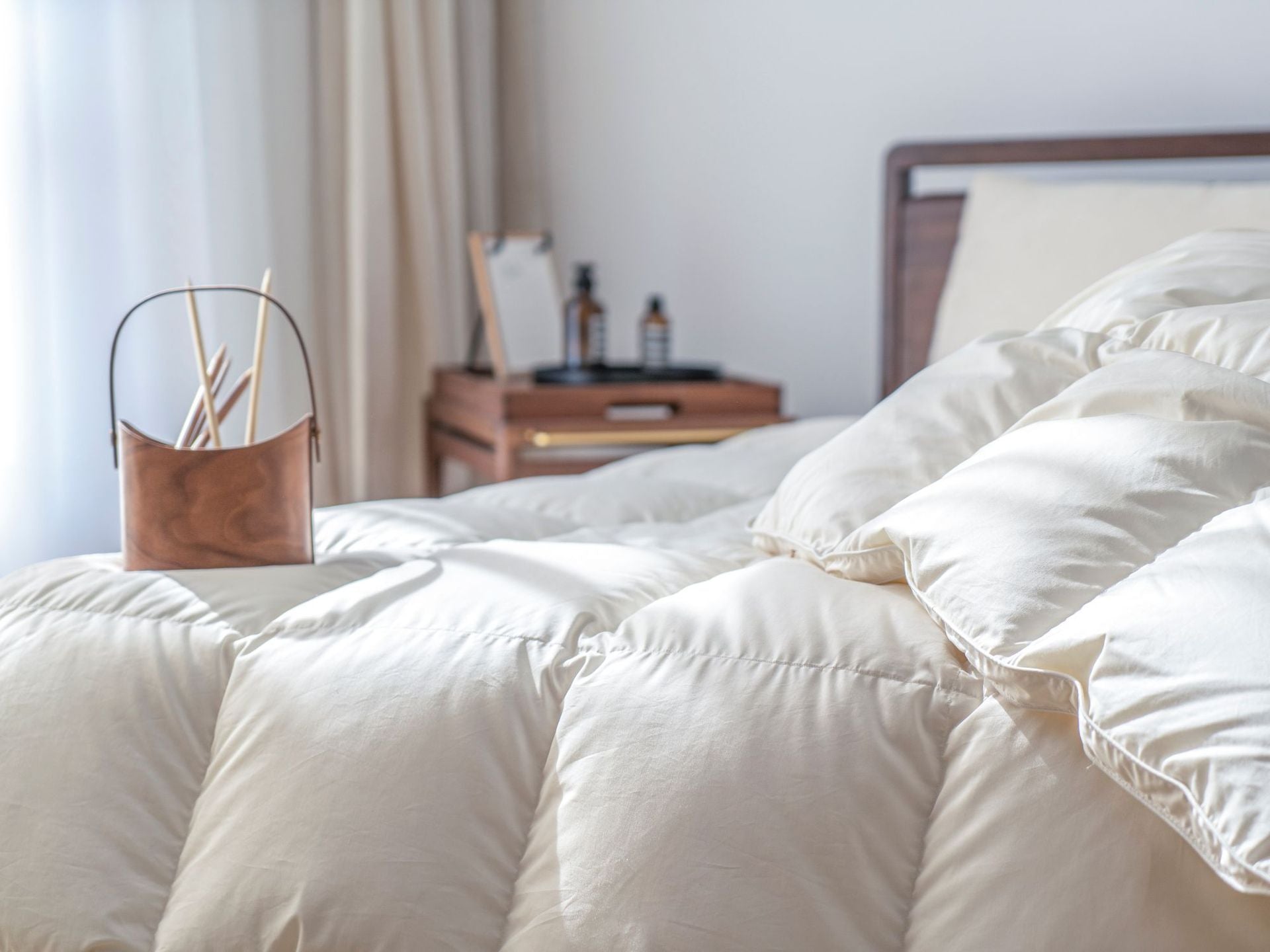 Down Quilt 95% White Goose Down Thickened Warm Winter Quilt Double Spring and Autumn Quilt Core