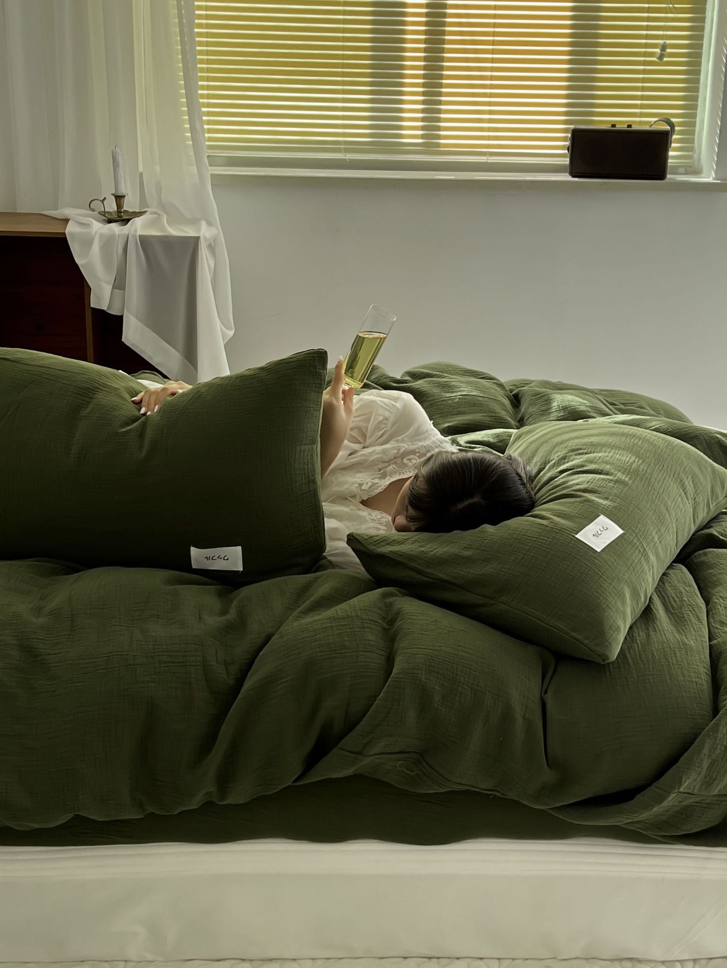 Baby-grade All-cotton Double-layer Gauze Four-piece Set