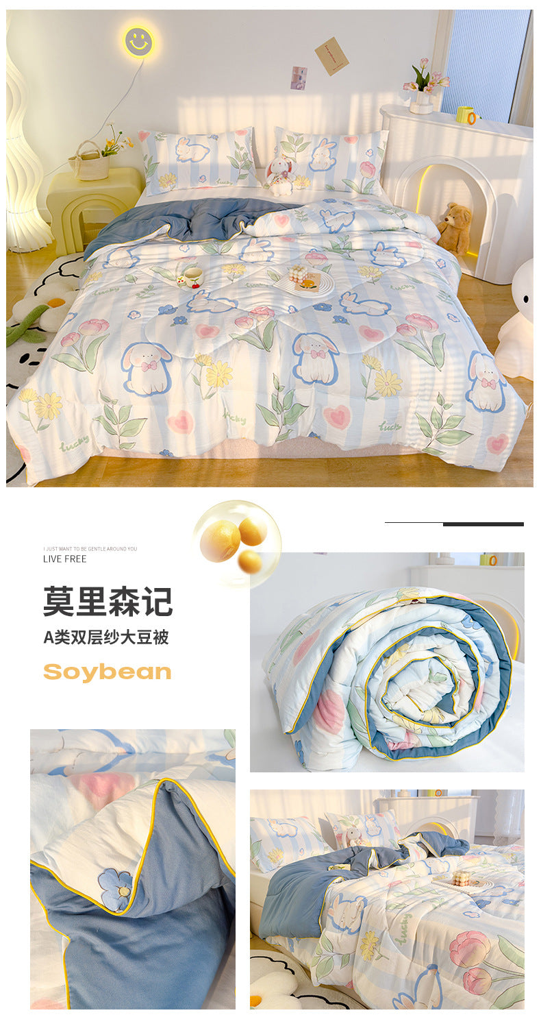 Maternity Grade Soybean Fiber Summer Air Conditioning Quilt