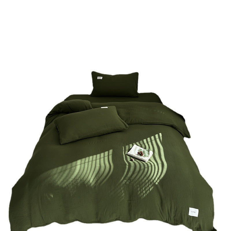 Baby-grade All-cotton Double-layer Gauze Four-piece Set