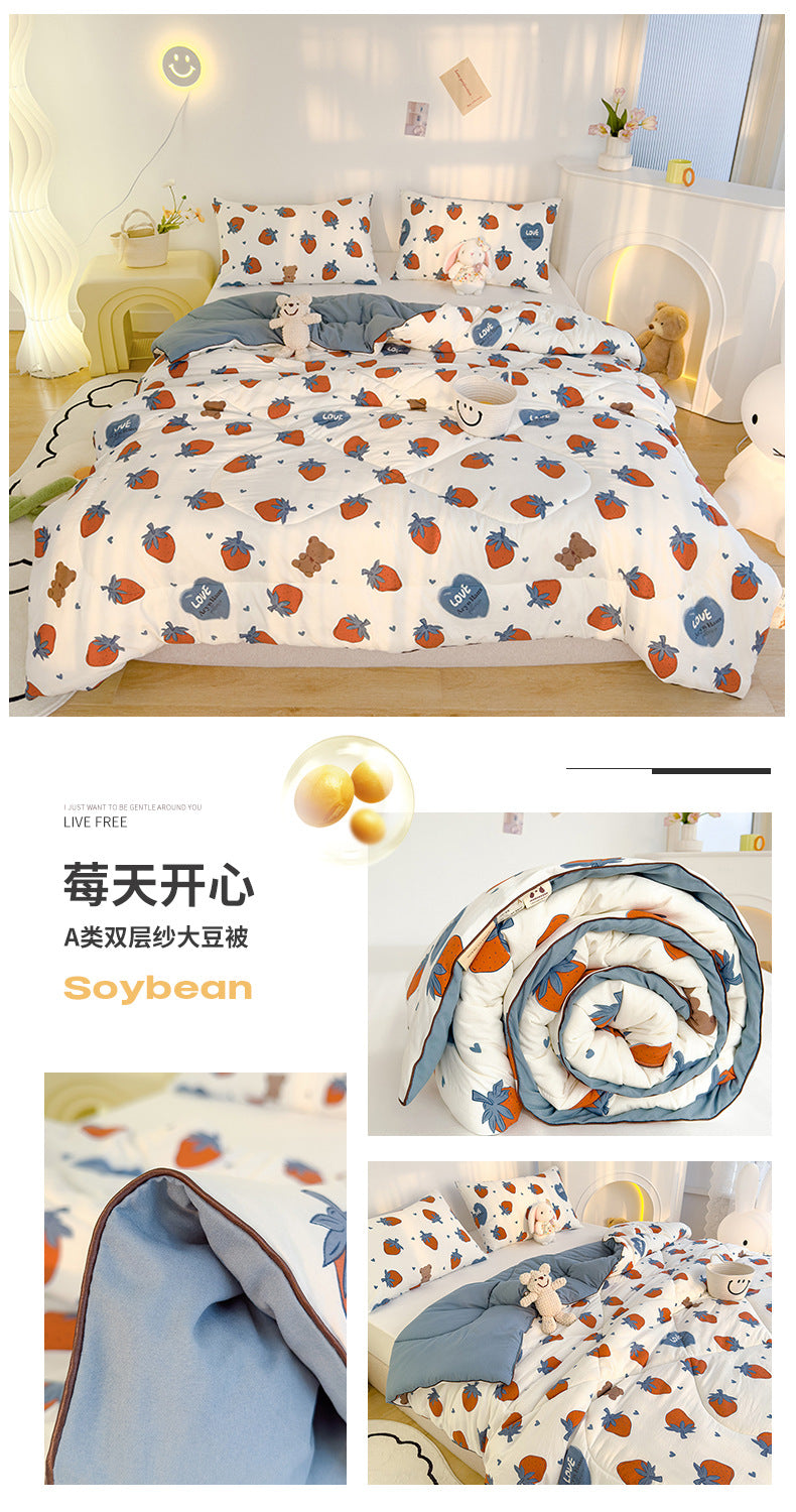 Maternity Grade Soybean Fiber Summer Air Conditioning Quilt