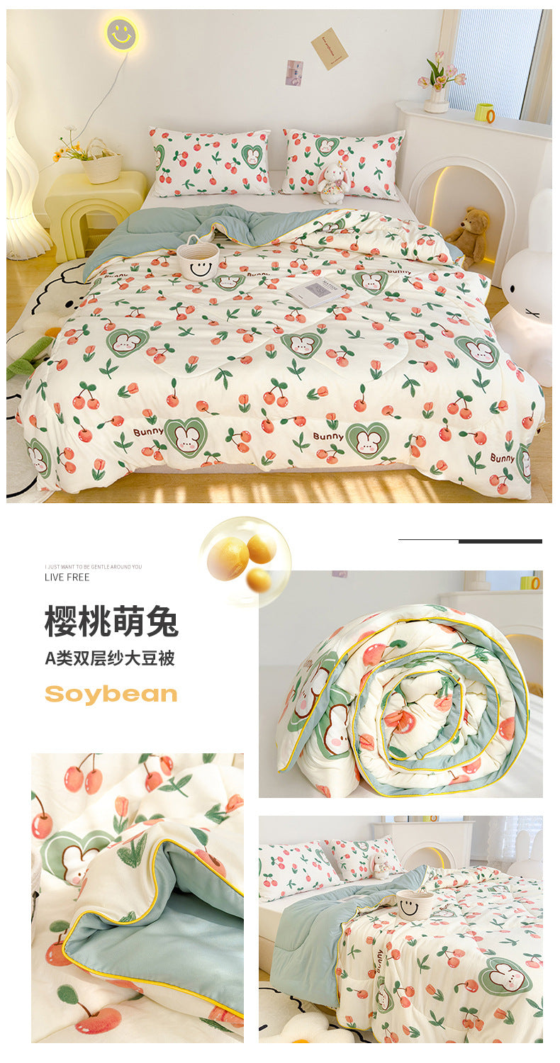 Maternity Grade Soybean Fiber Summer Air Conditioning Quilt