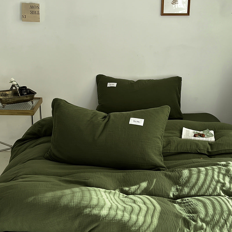 Baby-grade All-cotton Double-layer Gauze Four-piece Set