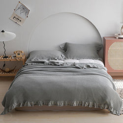 Pure Cotton Waffle Soft Towel Blanket Summer Quilt