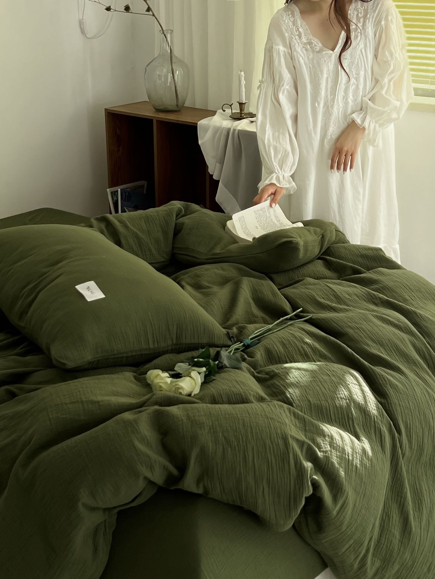 Baby-grade All-cotton Double-layer Gauze Four-piece Set