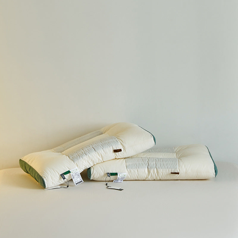 Cotton Ketsumeishi Pillow Buckwheat Hull Cervical Pillow Improve Sleeping Herbal Low Loft Pillow Insert