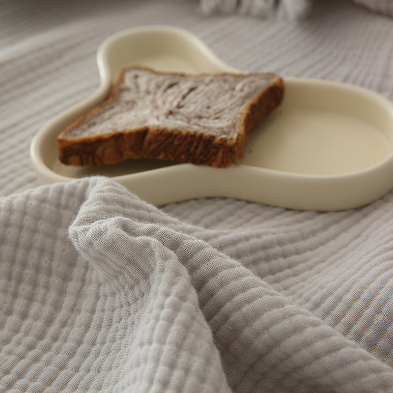 Minimalist Four-Layer Gauze Tassel Blanket Office Summer Thin Cover Blanket Air Conditioning Quilt