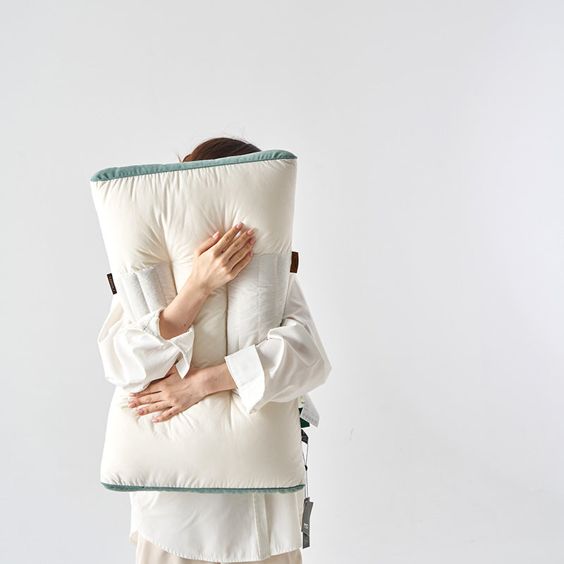Cotton Ketsumeishi Pillow Buckwheat Hull Cervical Pillow Improve Sleeping Herbal Low Loft Pillow Insert
