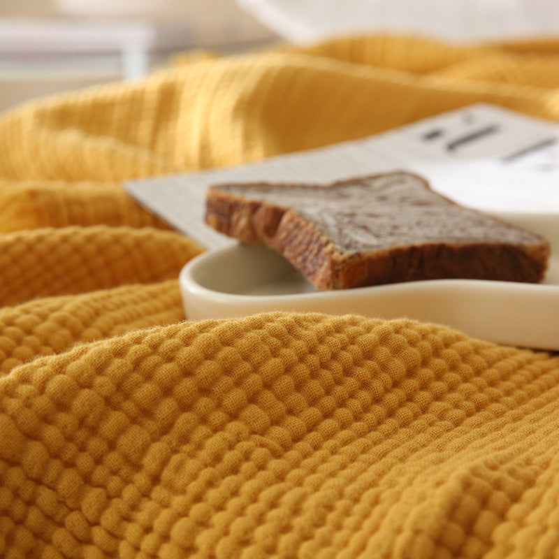 Minimalist Four-Layer Gauze Tassel Blanket Office Summer Thin Cover Blanket Air Conditioning Quilt